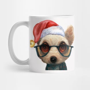 Sad Dog At Christmas Mug